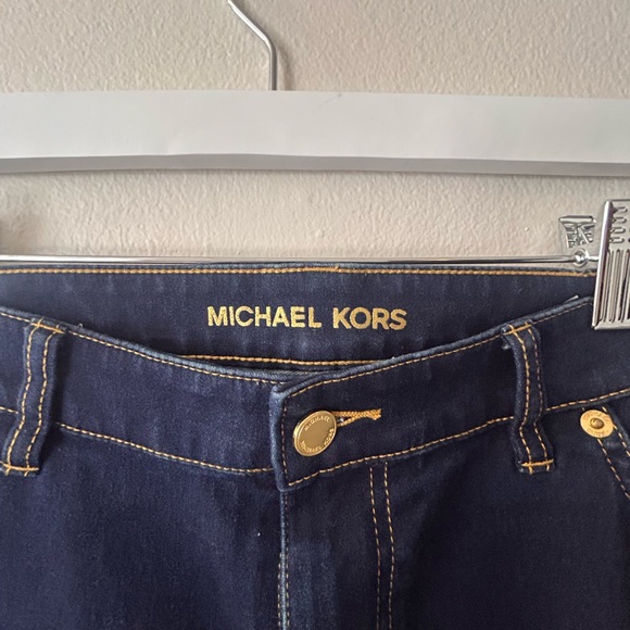 Michael Kors Dark Blue Flare Jeans - Picture 3 of 7
